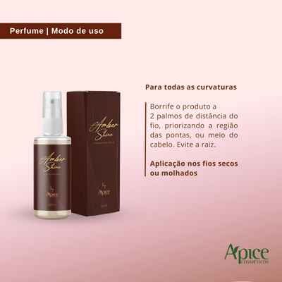 Kit Creme de Pentear Crespo Power, Gelatina Ativadora Crespo Power e Perfume Amber Shine (3 itens)