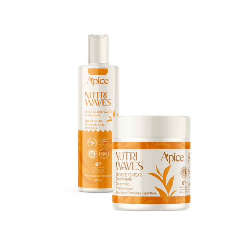 Kit Nutri Waves - Creme de Pentear e Gelatina Ativadora (2 itens)