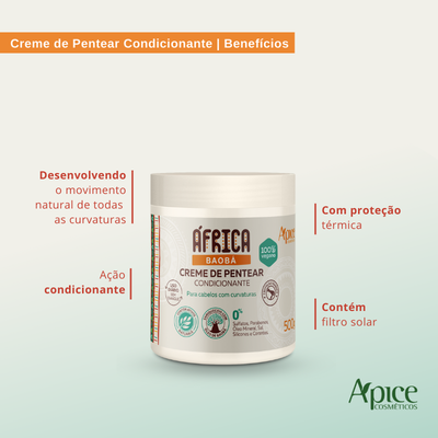 Kit África PH- Shampoo, Condicionador, PH Control e Creme de Pentear (4 ITENS)