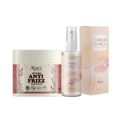 Kit Ativador Anti frizz e Perfume Capilar Toranja Energy (2 itens)