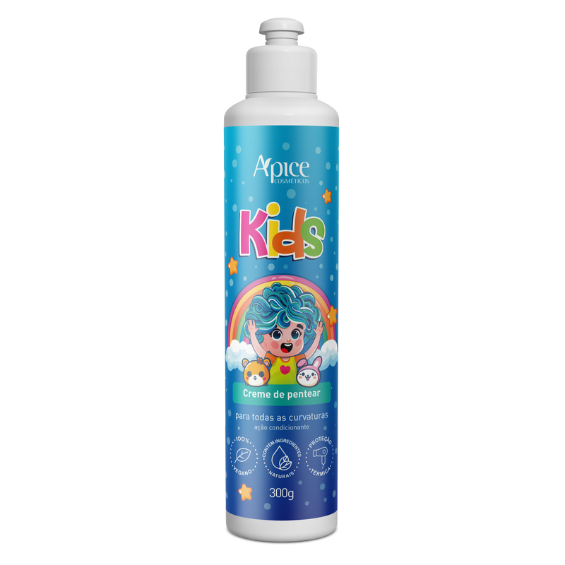 Creme de Pentear KIDS 300g - No Poo / Low Poo - Ação Condicionante