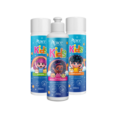 Kit KIDS - Shampoo, Condicionador e Gelatina (3 itens)