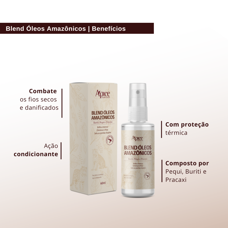 Kit Ativador Anti Frizz e Blend de óleos Amazônicos (2 itens)