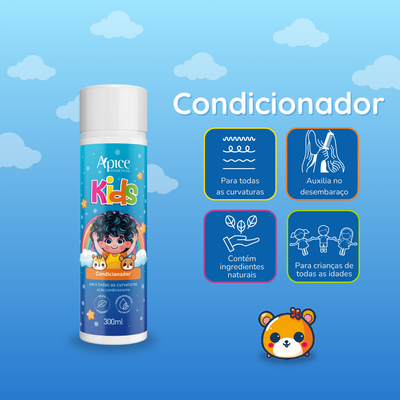 Kit KIDS - Shampoo, Condicionador e Gelatina (3 itens)