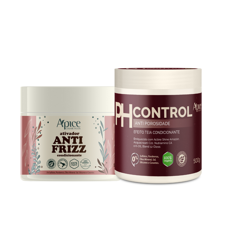 Kit Ativador Anti frizz e Ph Control (2 itens)