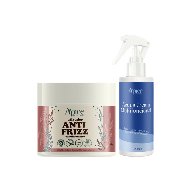 Kit Ativador Anti Frizz e Acqua Cream (2 itens)