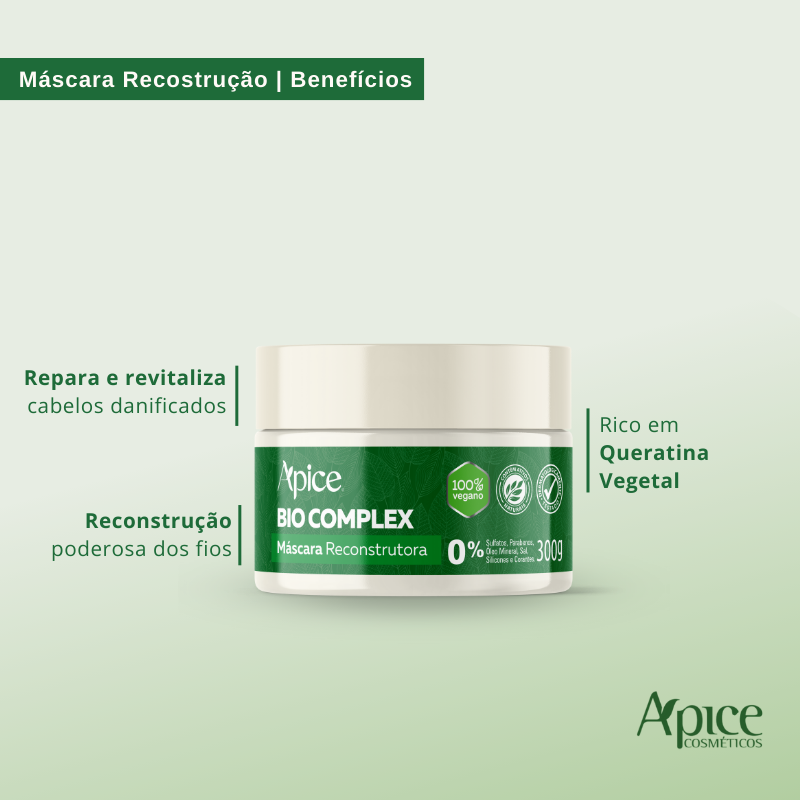 Kit Máscaras Bio Complex 300g (3 itens)