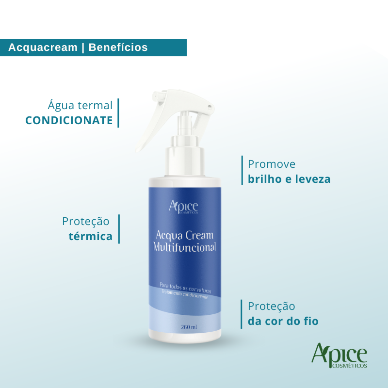 ACQUA CREAM 260 ML - No Poo / Low Poo - Ação Condicionante