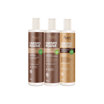 Kit Crespo Power - Co Wash, Condicionador e Gelatina (3 ITENS)