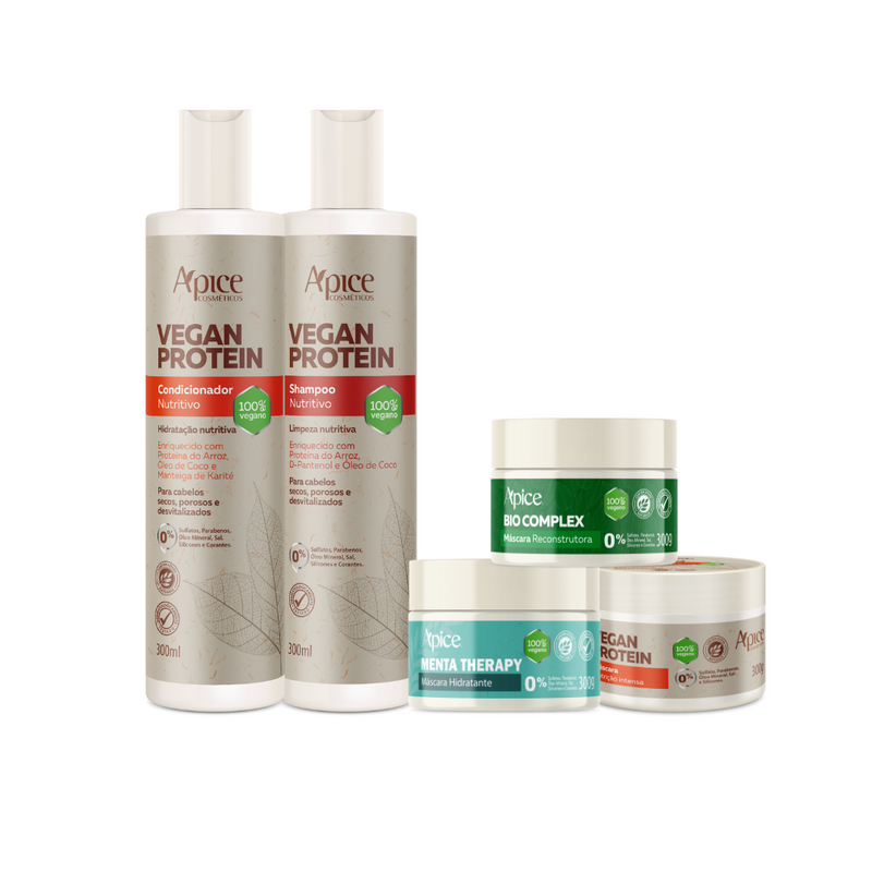 Kit Cronograma Nutritivo (shampoo, condicionador e máscaras)