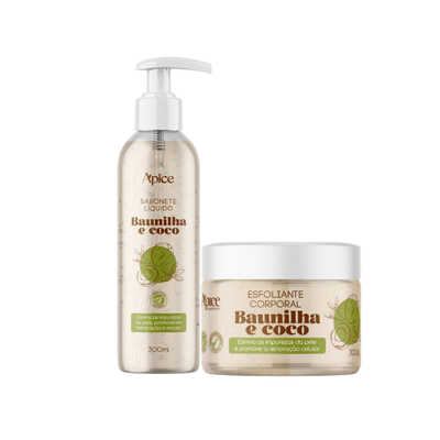 Kit Corporal - Sabonete e Esfoliante Baunilha e Coco (2 itens)