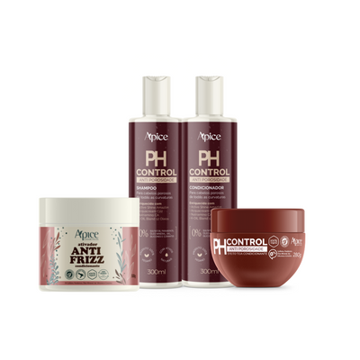 Kit Ph Control - Shampoo, Condicionador, Máscara e Ativador (4 itens)