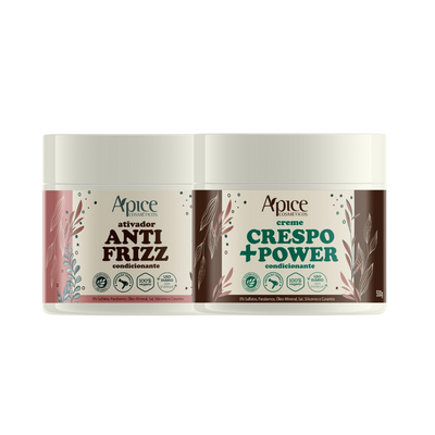 Kit Ativador Anti frizz e Creme Crespo + Power (2 itens)