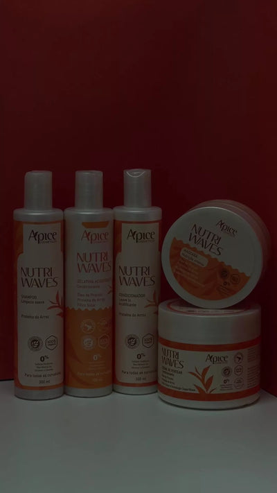 Kit Onduladas Nutri Waves - Shampoo, Condicionador, Máscara e Ativador (4 ITENS)